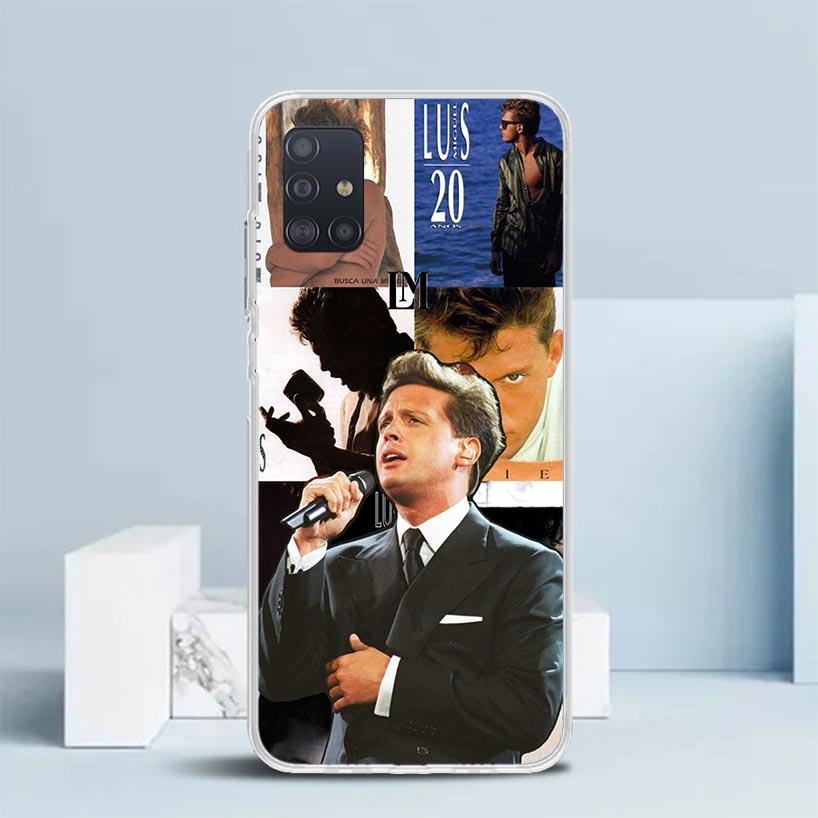 L-Luis M-Miguel Singer Soft Cover for Samsung Galaxy A12 A22 A32 A52 A72 A02S Phone Case Note 20 Ultra 10 S10 Plus A51 A71 A50S Samsung A72
