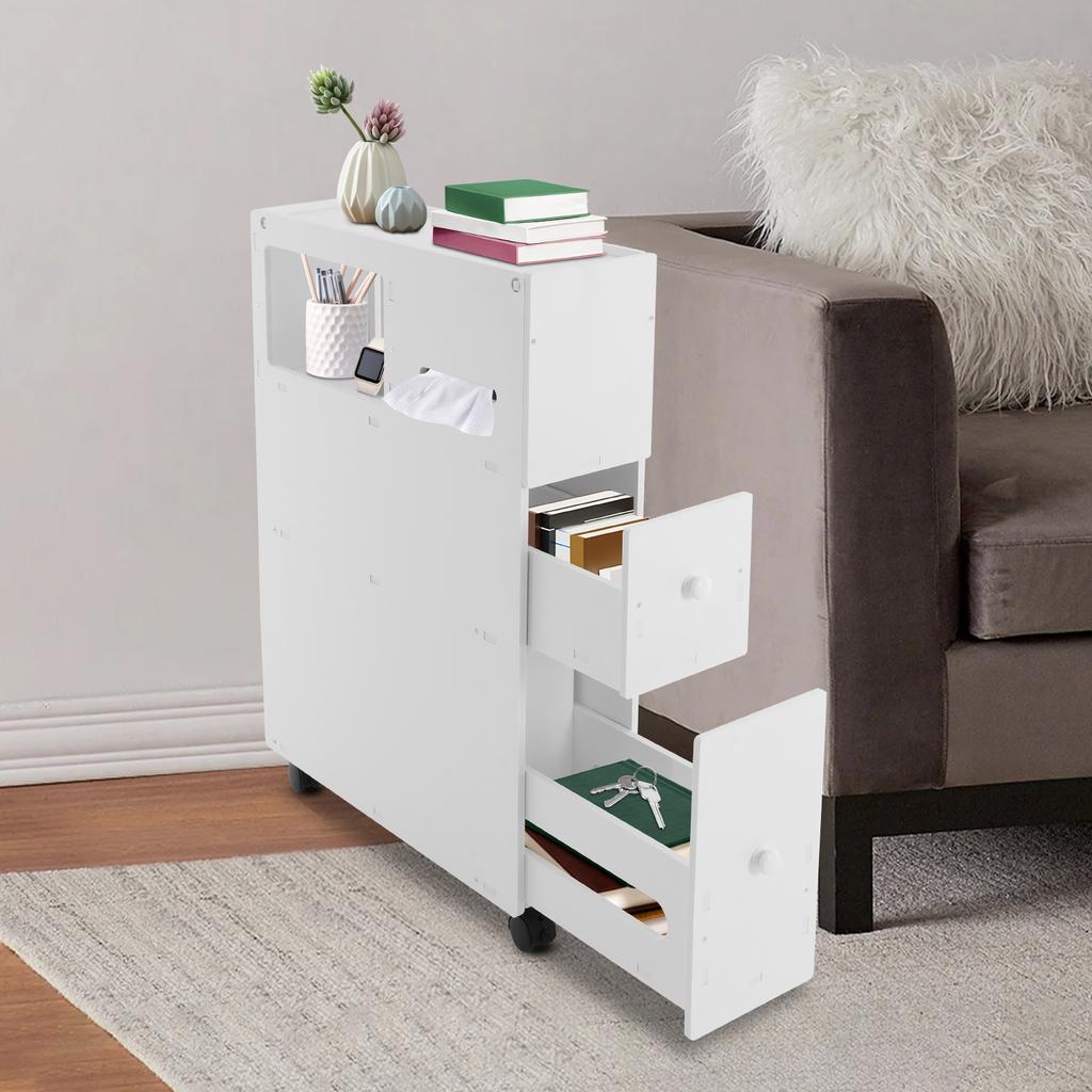 52x16.2x75cm Large Capacity Rectangular Storage Cabinet  Suitable for Bathroom, Toilet, Bedroom, Laundry Room
