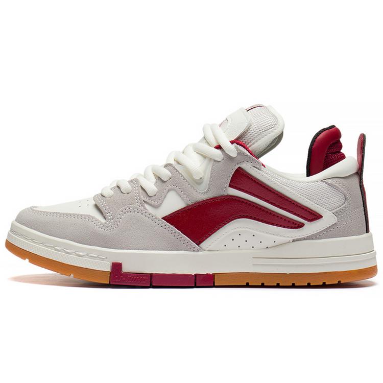 

Li Ning Wave Pro Slip Resistant, Abrasion Resistant, Lightweight Low top Skateboard Shoes Women s Gray Red AECS060-1 38