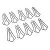10 Pcs Hair U Shaped Clip Metal Black Coating French Vintage Style U Shaped Hair Pins for Hairstyling