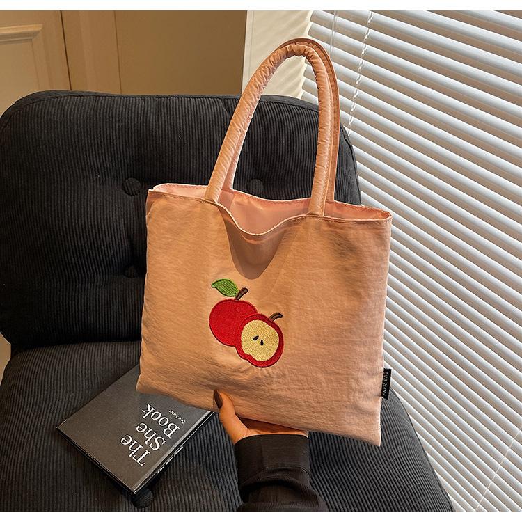 Canvas Bag Lazy Wind Large-capacity Bag Women's Summer New Versatile College Student Tote Bag