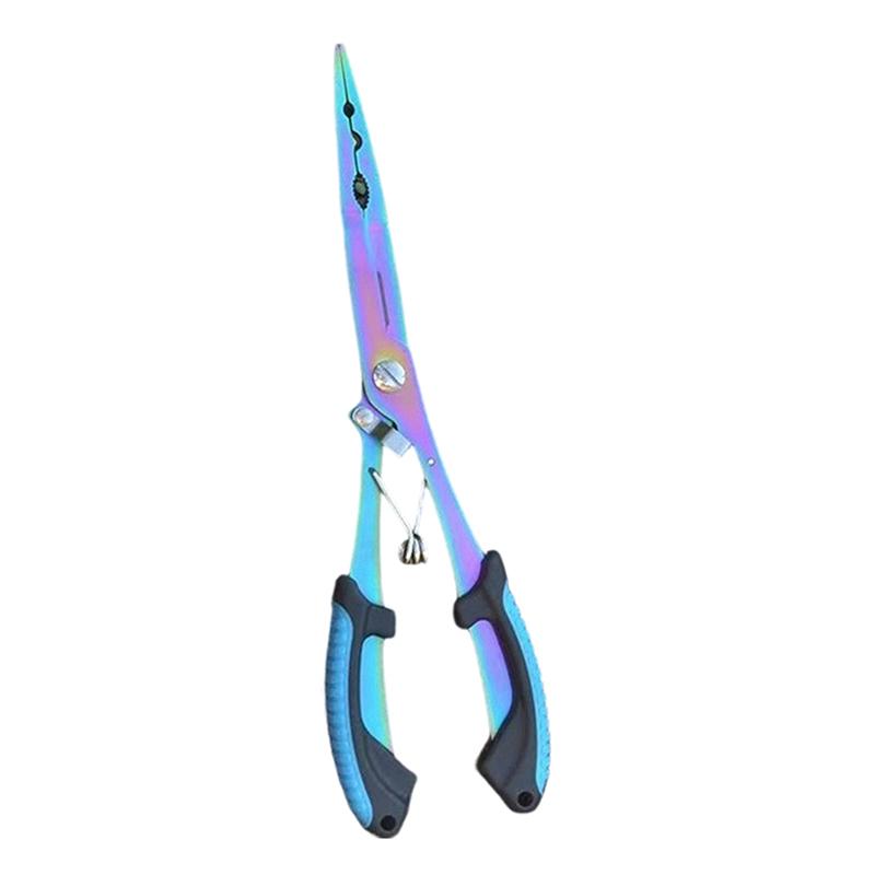Heavy Duty Extended Fishing Pliers Stainless Steel Anti Slip Handle Hook Remover Line Cutter for Professional Anglers Fishing Gear A4