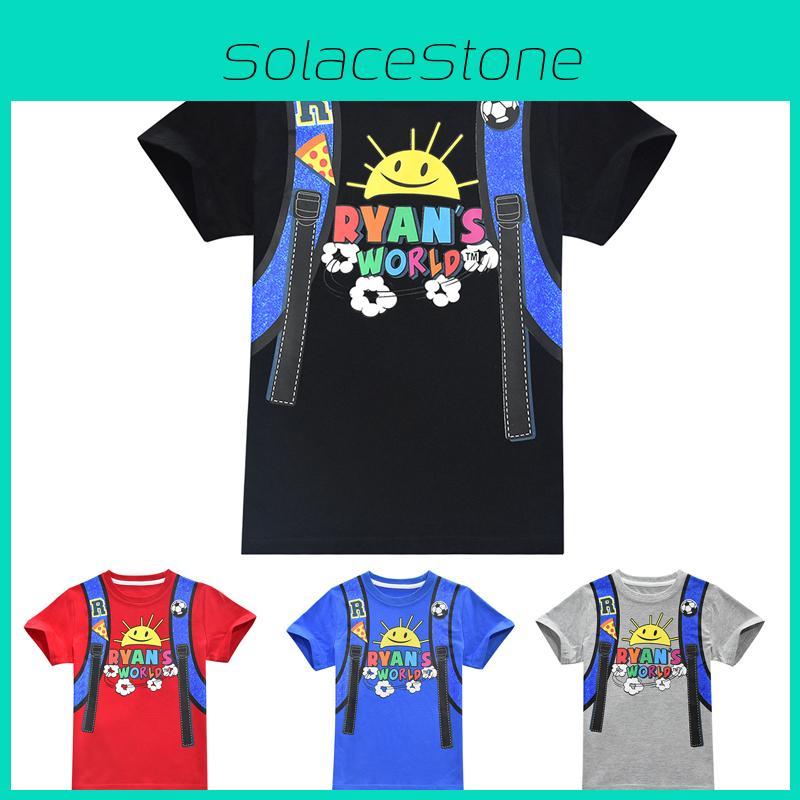 Ryan Toys Review Children Cartoons Print T-shirt With Soft Comfortable Fabric