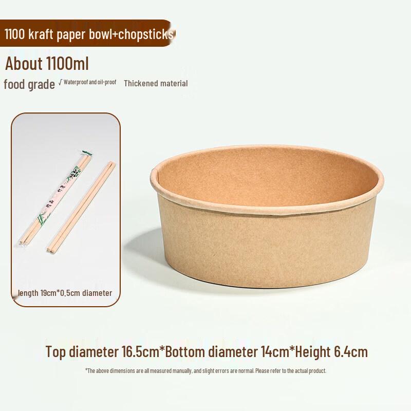Disposable Kraft Paper Instant Noodle Bowl