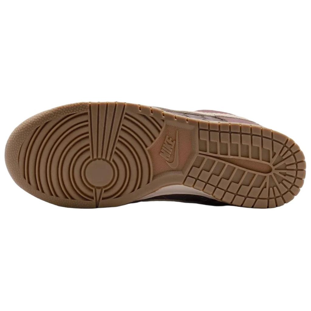 Nike Dunk Premium Se Woven Series Comfortable Fit Low-Top Skate Shoes Women sneaker Deep-Purple Red IB6161-500