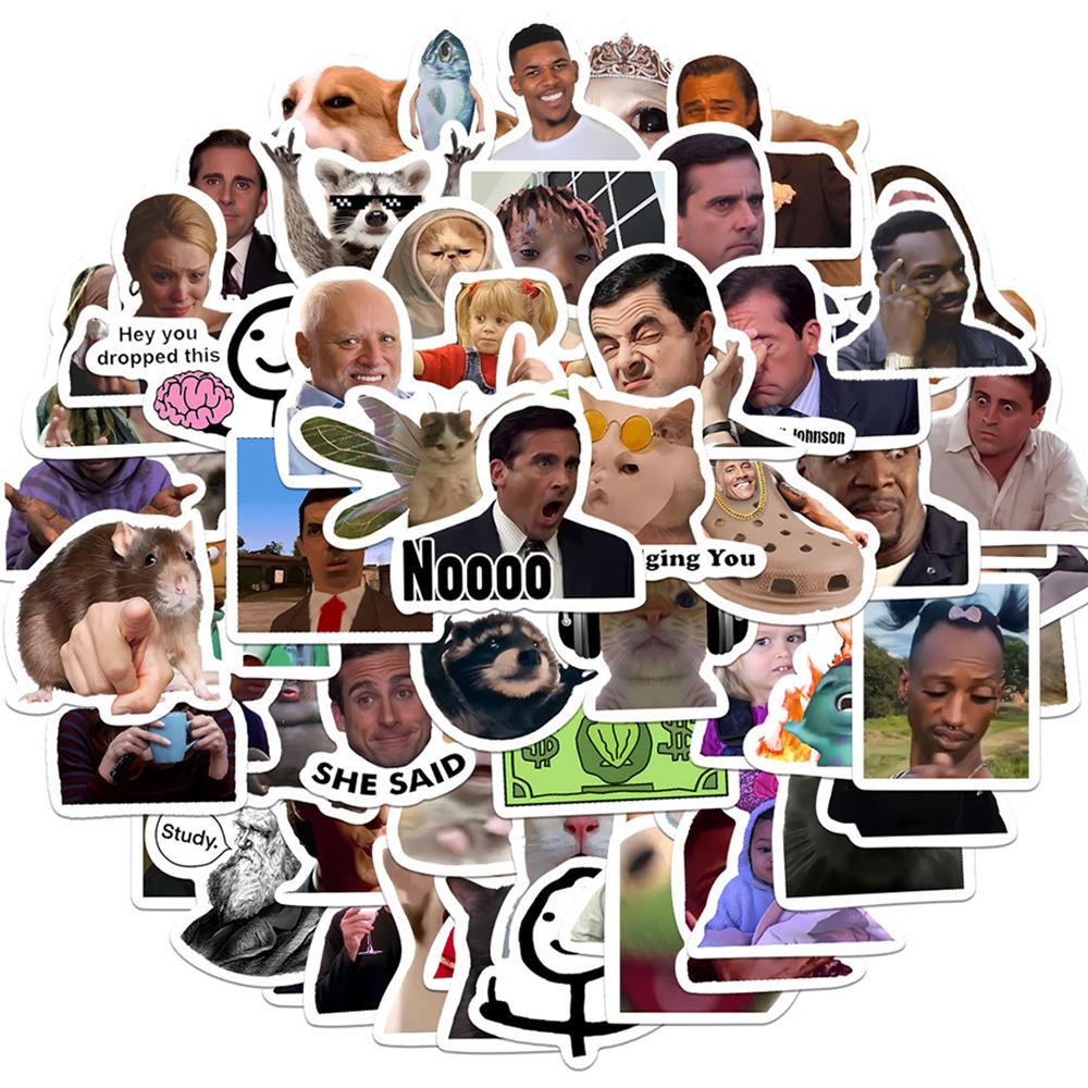 10 30 50 100Pcs Classic American Tv Series Funny Meme Stickers Cartoon Expression Decals Diy Luggage Phone Scrapbooking Sticker