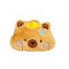 Cartoon Cute Sleeping Capybara Squeaking Pendant Plush Emoji Pin Accessories