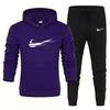 Nuovo Pullover Casual Sportivo Autunno e Primavera Felpa con Cappuccio Stampata Moda Uomo