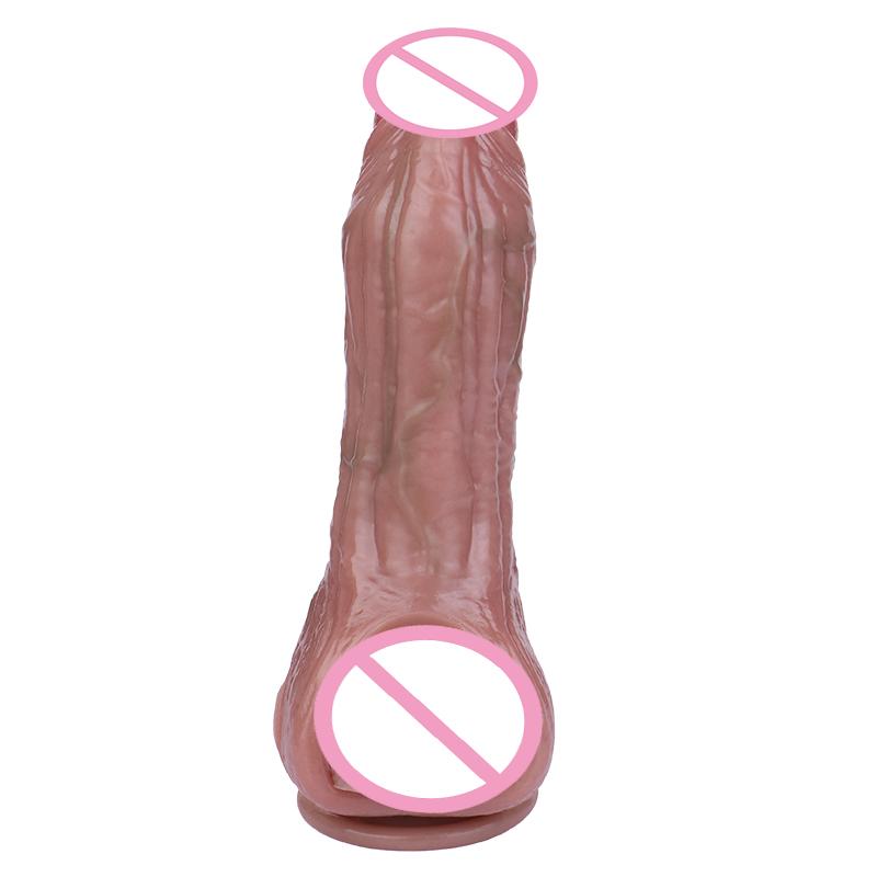 SXXY Reusable Silicone Condom Enlargement Penis Sleeve Extender Enhancer Penis Cocks Cover Adult Sex Toys for Men