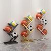 Gold 3-Tier Basketball Storage Rack