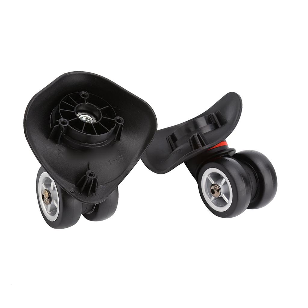 2pcs Luggage Replacement Wheel, Suitcase Wheel Trolley Wheel Set Double Bring Wr Silent Sy Install for Luggage with Plastic Material
