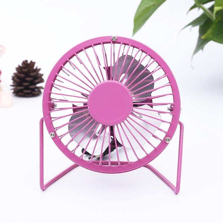Stylish Usb Small Fan With Aluminum Blades For Quiet Desktop Office Use