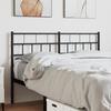 VidaXL Black Metal Headboard 140 Cm 355692