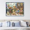Bear Family Counted Cross Stitch Pattern Embroidery Kits Needlework Unprinted Canvas 11CT 14CT DIY Craft Set Home Decor Painting