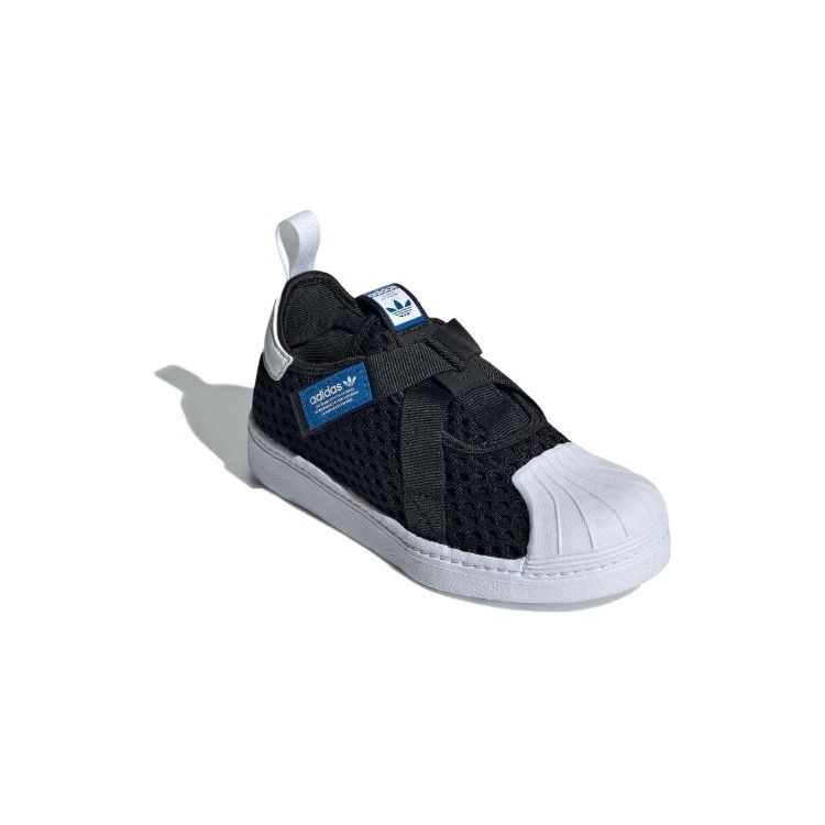 Adidas Originals Sst 360 3.0 Breathable Low-Top Kids Skate Shoes Kids Sneakers Black White IE8194