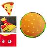 Adorable And Comfortably Plush Cute French Fries Stuffed Toy And Pizza Cushion