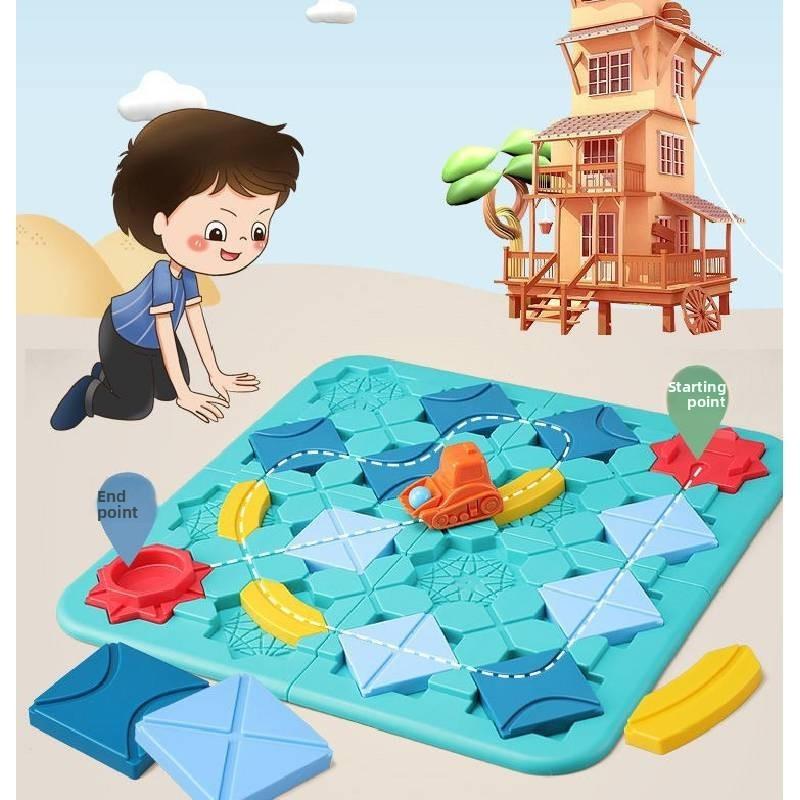 Educational Plastic Maze Track Toy For Kids With Interactive Logic And Puzzle Game For Indoor Play
