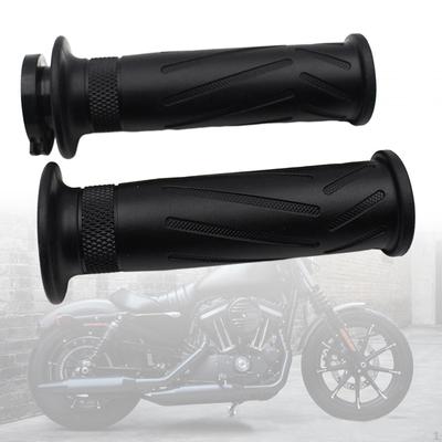 2x Motorcycle Handle Grips Replace Parts 7/8" 22mm Rubber Motorbike Accessories Durable Throttle