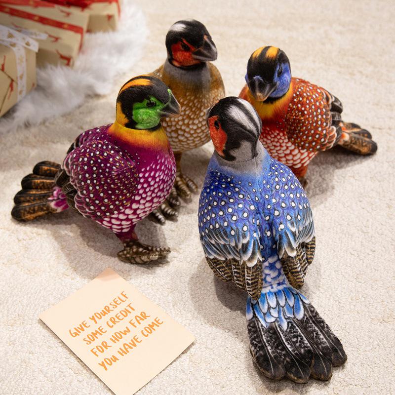 Cross-Border Simulation Pearl Chicken Plush Toy: Cute Wild Chicken Ornament for Children's Activities and Gifts