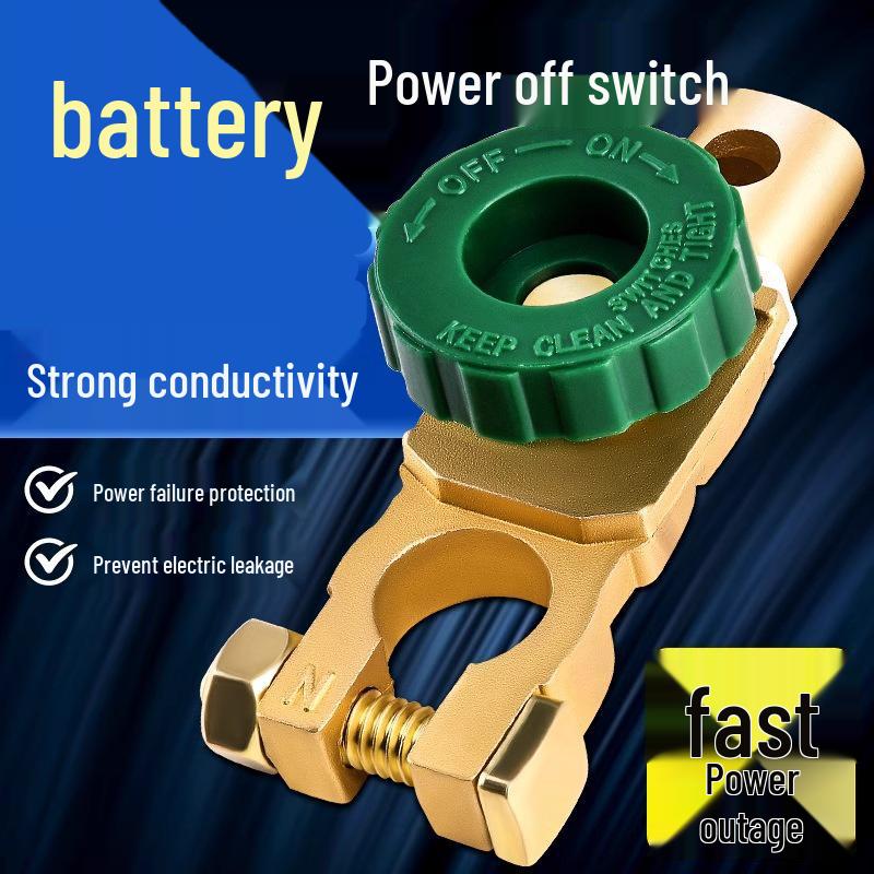 Car Battery Disconnect Switch 12V for Large Truck - Anti-Leakage Manual Universal Modification.