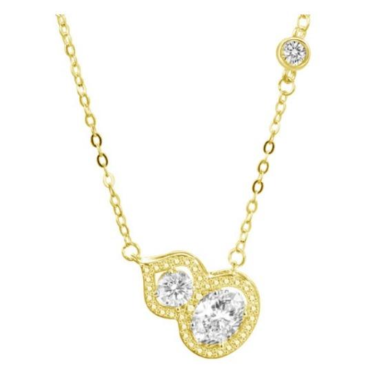 

Ожерелье из тыквы с бриллиантами, женская ниша, изысканная мода, легкая роскошь, премиальный дизайн, ожерелье Sense