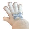Cute Sweet Bow Pom-pom Plush Gloves Cold-Proof Gloves Student Winter Warm Five-finger Gloves Women Fashion Accessories Xmas Gift