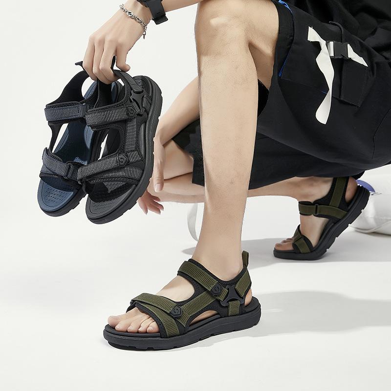 Letní sandály pánské nový módní trend všestranné pánské plážové boty měkká podrážka venkovní volnočasové sportovní odolné proti opotřebení