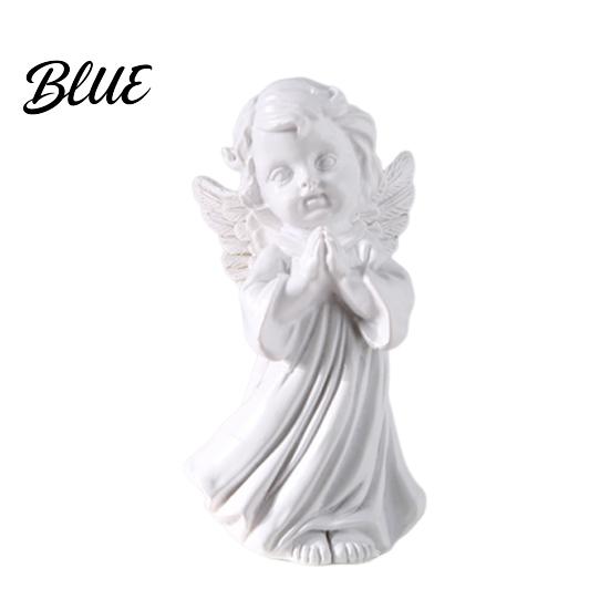 Warm Feel Angel Statue Resin Cherubs Figurine White Statue