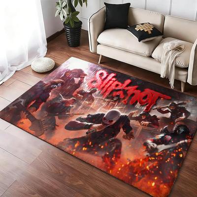 Rock Band S-slipknot Fußmatte Gemütliche Flanell Weiche Dicke Rutschfeste Matte Für Wohnzimmer Schlafzimmer Küche Dekor Teppiche