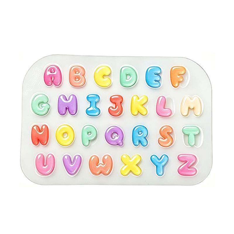 Letter Epoxy Mold Diy Mini Letter Crystal Epoxy Jewelry Accessories Key Pendant Silicone Mold