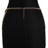 Versatile Metal Rhinestone Tassel Waist & Body Chain for Women 
