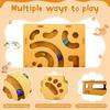 Cat Toy with Wooden Scratching Pad Interactive Cat Ball Track Puzzles Toy for Indoor