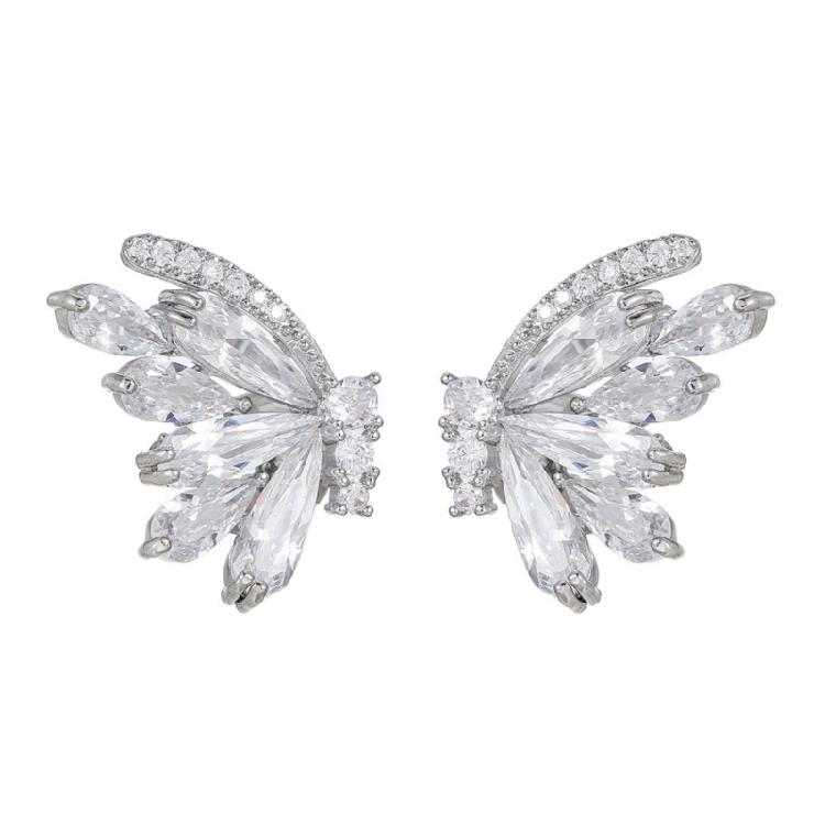 Clip-On Charm Earbud Jewelry 1Pair with Butterfly Design for Freeclip 1/2 Earphone Ear Clip for Travel, Parties, and Gift
