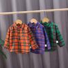 Boys Spring Summer Lightweight Long Sleeve Shirt Stylish Kids Dress Shirt