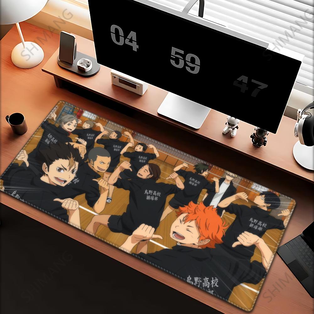 Mouse Pad Anime HD Haikyuu Large Rubber Rugs PC Game Table Mat Laptop Desk Pad XL Nonslip Computer Keyboard Office Desktop Mats