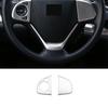 ABS Silver 2PC Steering Wheel Button Cover Trim Fit For Honda CRV CR-V 2012-2016