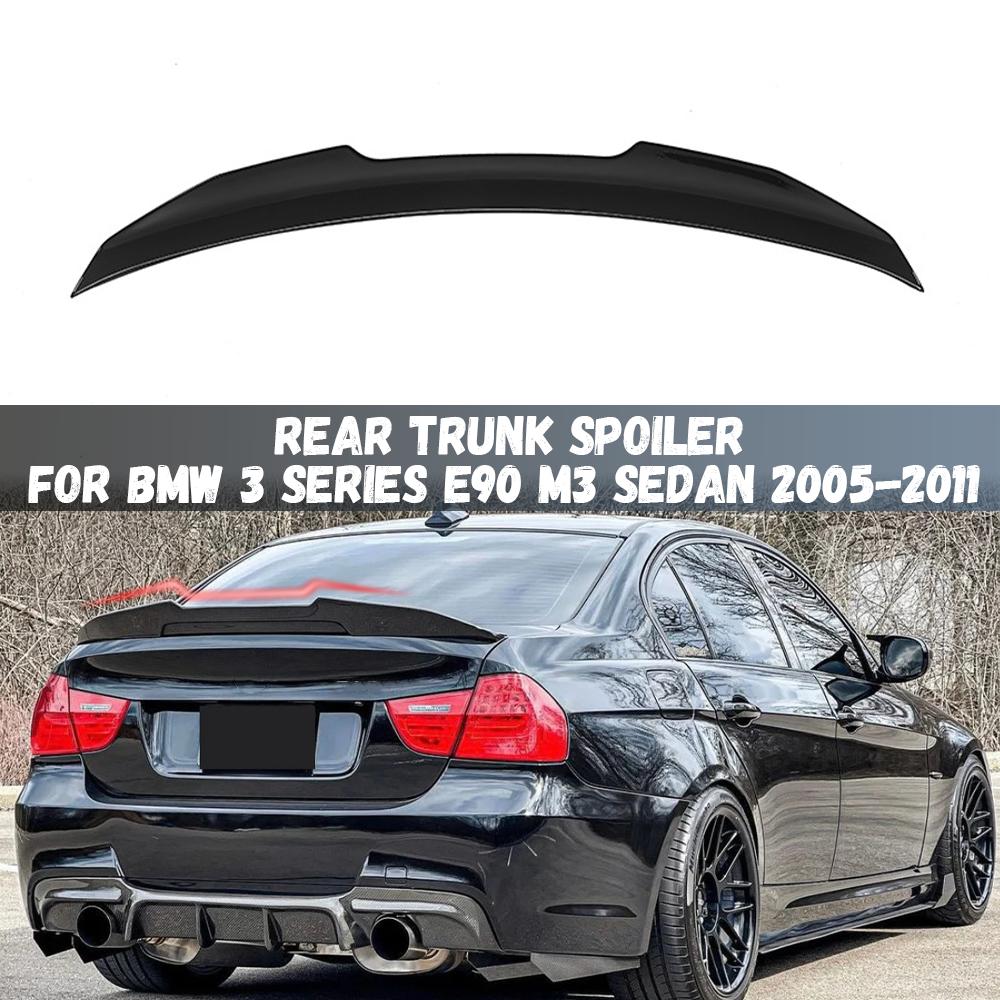 For BMW 3 Series E90 2005-2011 & M3 2008-2012 PSM Style Rear Trunk Roof Spoiler Lip Wing Body Kit Car Styling Accessories