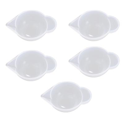 5 ks/Sada 10 ml silikonový dávkovací kelímek Nástroje na výrobu šperků DIY Forma na odlévání křišťálové UV epoxidové pryskyřice Snadno se loupe