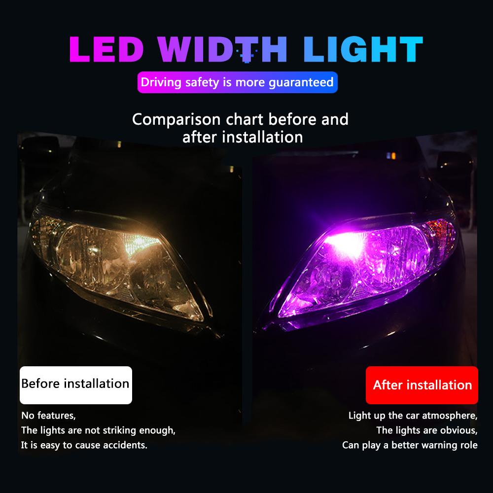 10pcs T10 W5W WY5W Led Canbus Bulbs Car Interior Lights License Plate Light  Clearance Lights Reading Lamp Yellow White 12V 24V