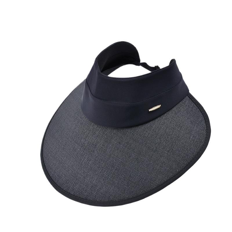 Summer vinyl large brim sunshade sunscreen hat children's outdoor fashion versatile Korean version foldable empty top sun hat