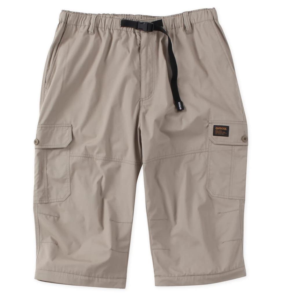 [Plus Size Specialist Mid] OUTDOOR PRODUCTS TC Weather 2-Way Easy Cargo Pants, Men's, Size 3L, Beige, 1012543100-1-3L