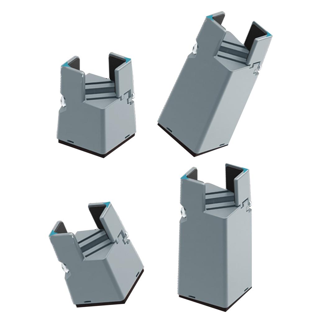 4Pcs Adjustable Furniture Chair Feet Riser with Screw Clamp Heavy Duty Chair Sofa Table Raiser Chair Foot Protection Pad