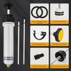 SOWKIPE 200CC Automotive Fluid Extractor Pump, Premium Manual Extraction & Fill Pump With 2 Hoses, Oil Syringe With Powerful Suction, Fluid Oil