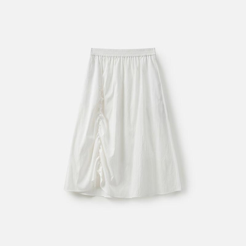 New Chinese Style Pleated Mid-Length Skirt