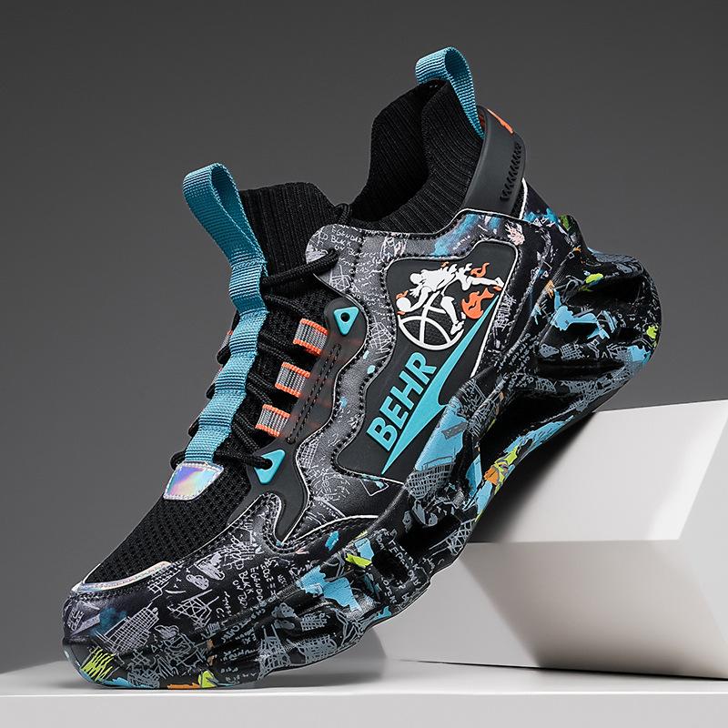 Neue Mode lässige Sportschuhe Outdoor leicht vielseitig Dad Shoes Fly-Woven Camouflage Blade Schuhe