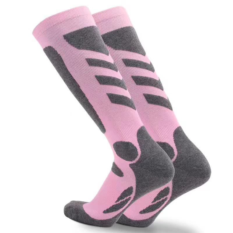 Unisex Quick-Dry Wool Ski Socks for Children and Adults - Warm, Long, and Ideal for Outdoor Sports