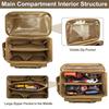 Padded Handle Tool Carry Bag With Wide Opening And Two Way Zippered Access Work Organizer with Elastic Bands