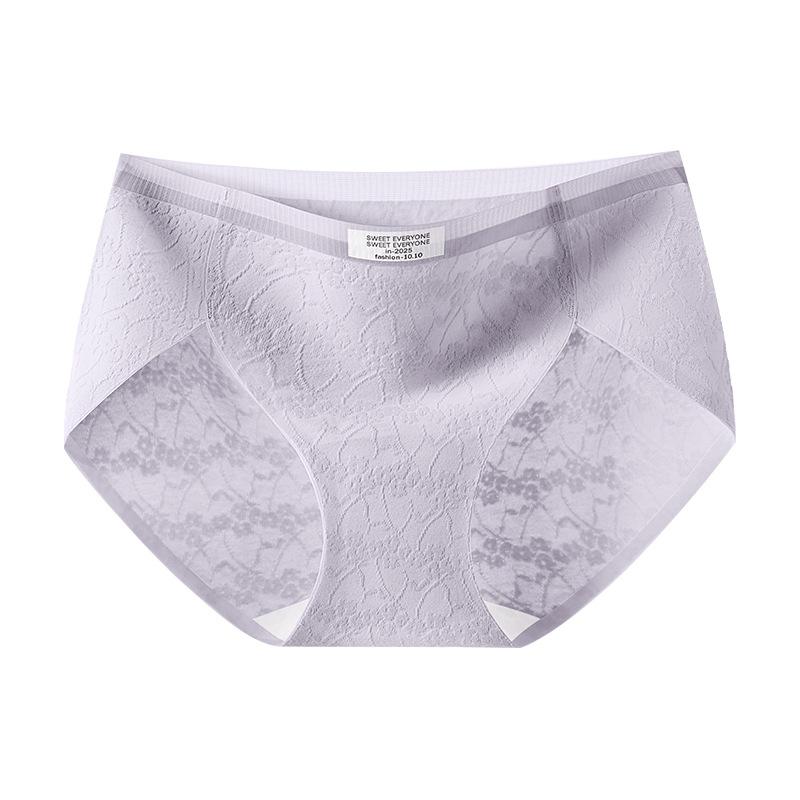 Women Summer Thin New Pure Cotton Antibacterial Crotch Seamless Triangle Briefs