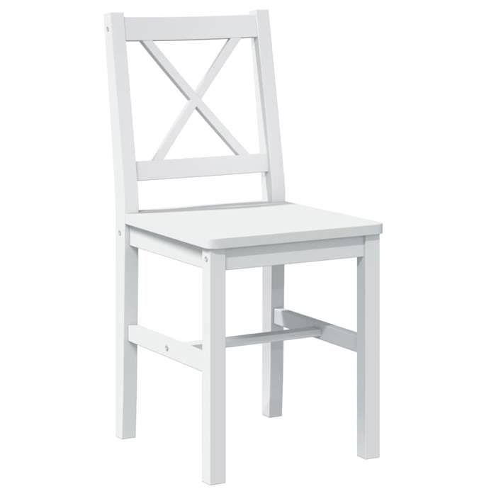 VidaXL Ensemble de salle à manger 5 pcs Blanc