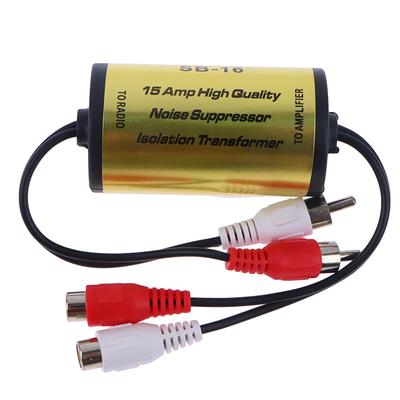 Rca Audio Noise Filter Suppressor Ground Loop Lsolator pro auto a domácí stereo 2× Rca Male, 2× Rca Same